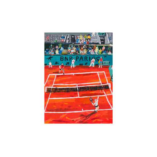 Shaun Ellison, French Open, 2021; Acrylic on Paper