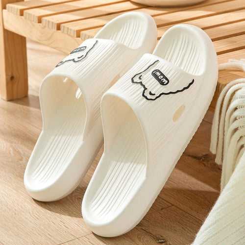 White Teddy Anti-slip Slippers