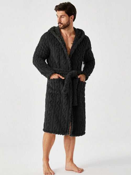 Dual Pocket Hooded Sleep Robe