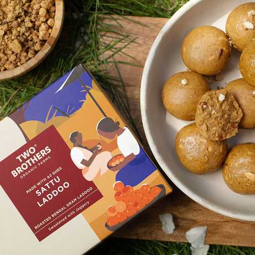 Sattu and Jaggery Laddoo, No Sugar