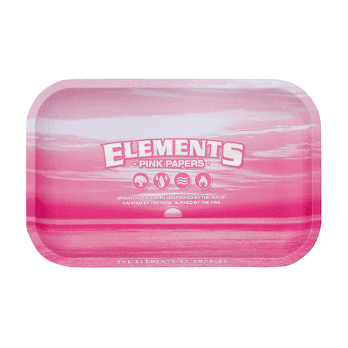 ELEMENTS PINK METAL ROLLING TRAY - SMALL