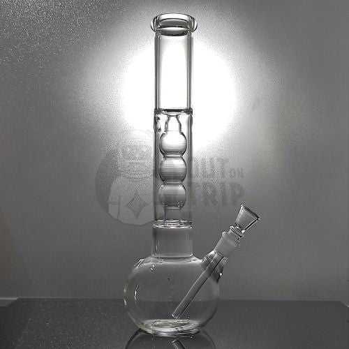 12 INCH GLASS BONG BULB WITH ICE-FREEZE