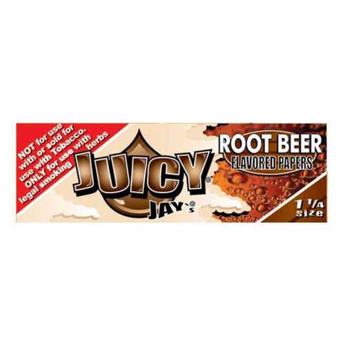 Juicy Jay Rolling Papers - Root Beer Flavor - 1 1/4 Size