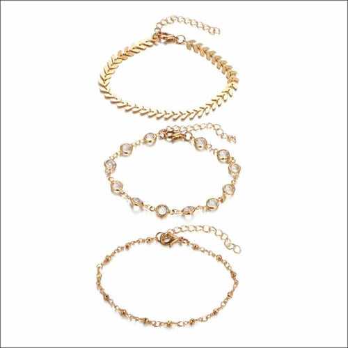 Amber Anklet Set