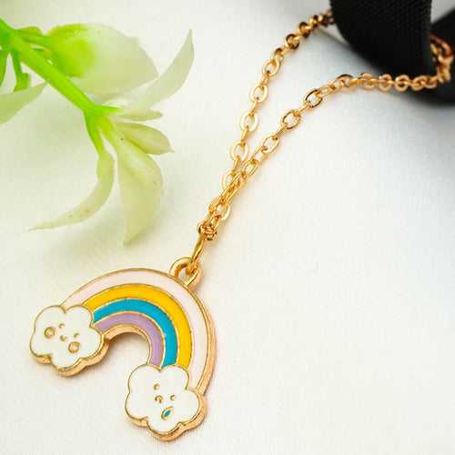 Cloudy Rainbow Chain Watch Charm