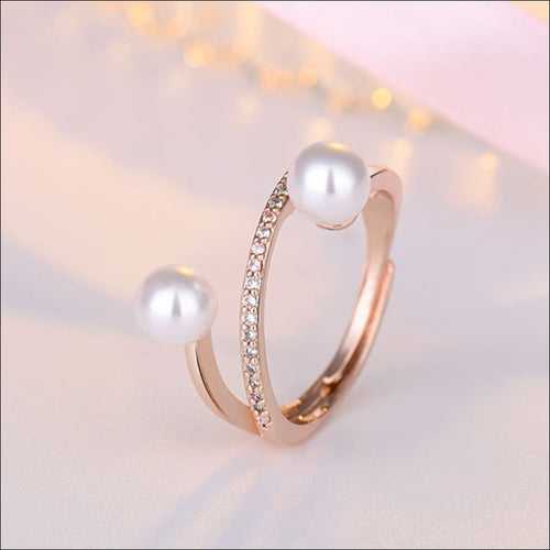 Pearl Branch Rosegold Ring