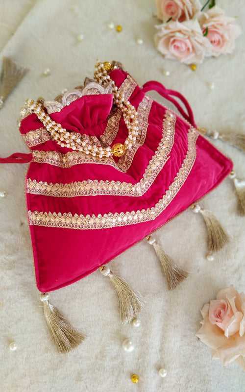 Rani Velvet Potli Bag