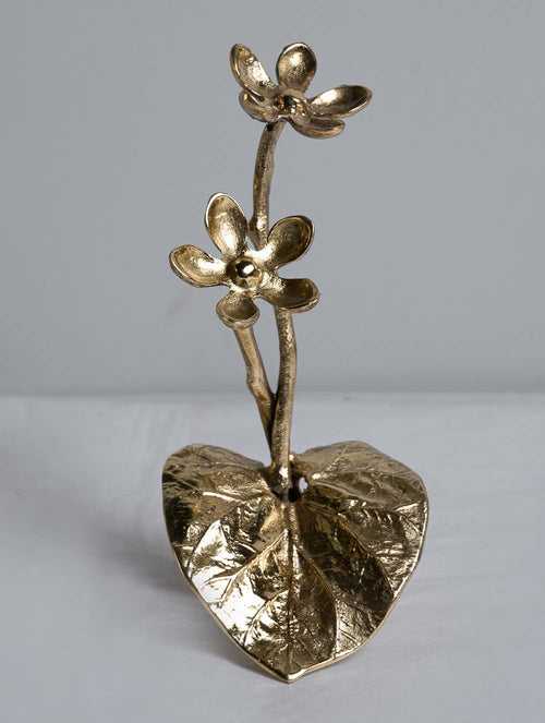 Exclusive Brass Curio - Flowers & Leaves
