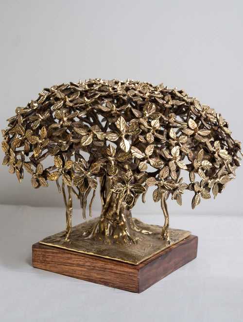 Exclusive Brass Curio - The Banyan Tree (Large), Dia - 12.9"
