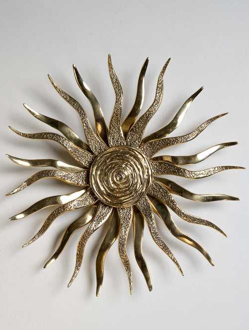 Exclusive Brass Wall Accent - Glory Of The Sun (Large), Dia -18.5"