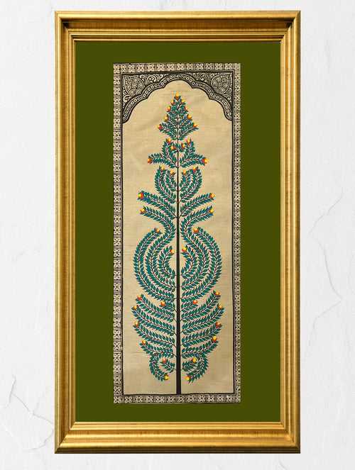 Exclusive Pattachitra Art Silk Painting - The Ornate Tree