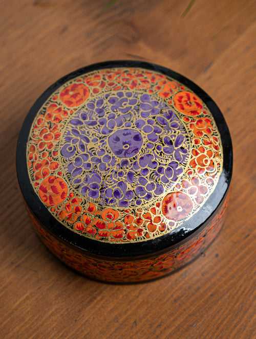 Hand-Painted Kashmiri Coasters (With Box)