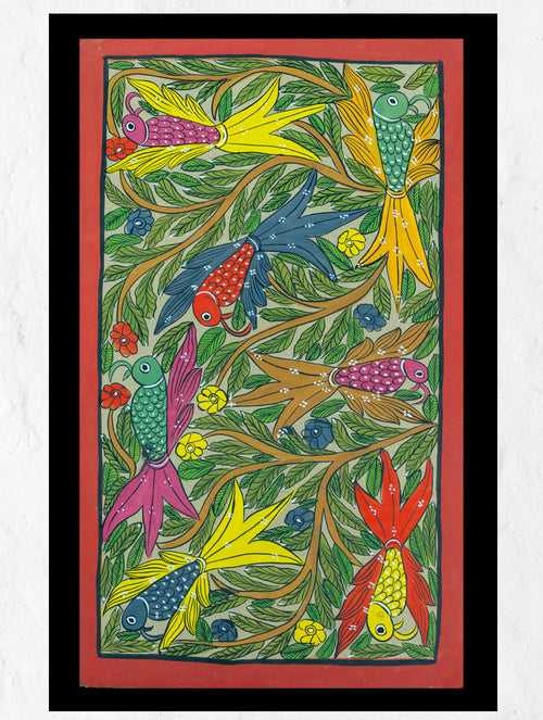 Patua Art Painting - Birds & Foliage