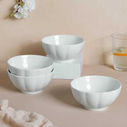 Scalloped Mint Bowl Set of 4