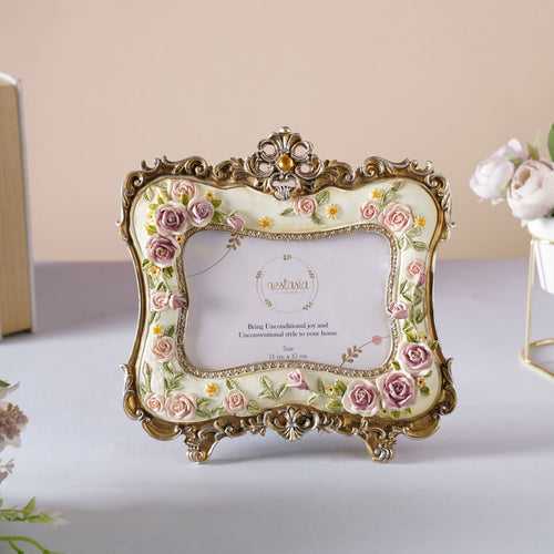 Floral Vintage Photo Frame