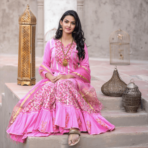 Blossom Pink Sharara Set