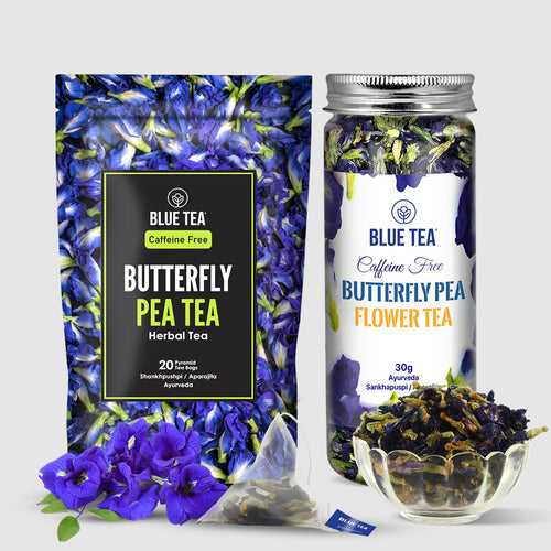 Combo-Butterfly Pea Flower Tea - 20 Teabags & 30g
