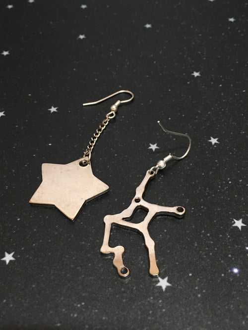Silver Star 'VIRGO' Earrings