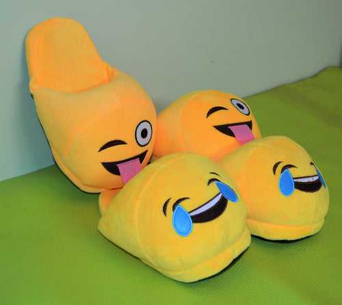 Emoji Plush Slippers