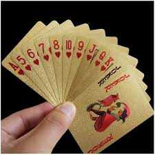 Gold Playing Cards - Plastic
