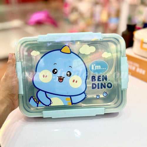Cute 4 Compartment With Bowl Insulated Lunch Box
