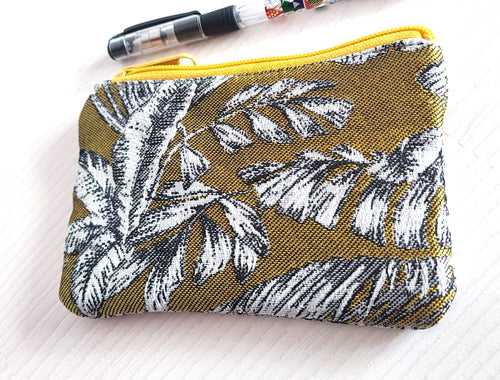 Mini Palm Quilted Pouch Cosmetic Bag Coin Pouch
