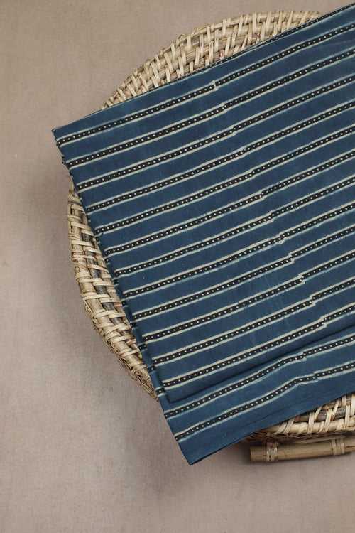 Indigo Ajrak Cotton Fabric