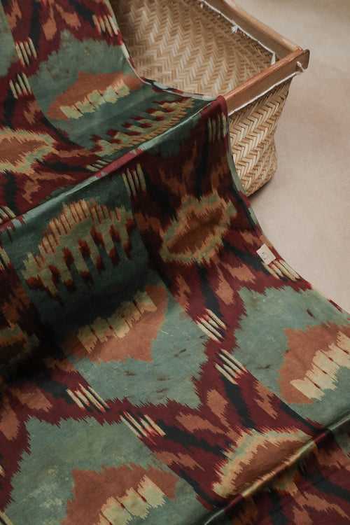 Multi-Color Block Printed Modal Silk Fabric