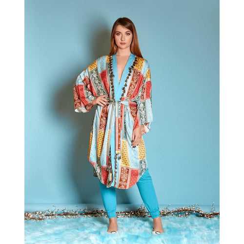 Mor Kaftan Wrap Kimono