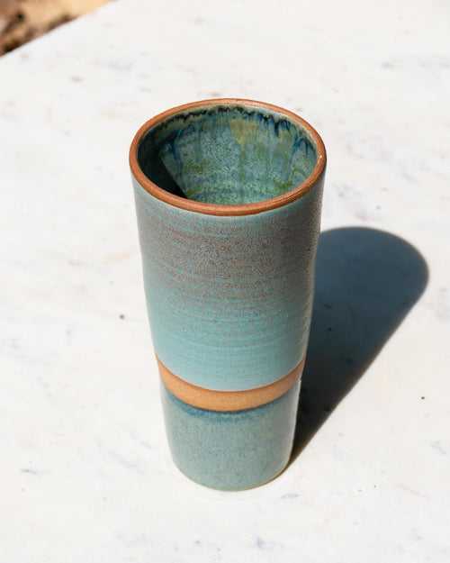 Teal Rock Vase