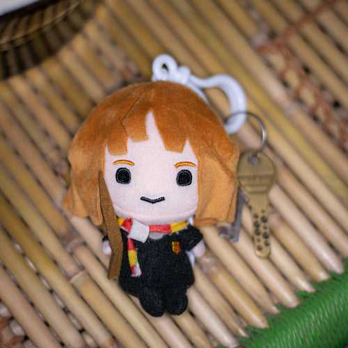 Hermione Granger Plush Keychain (with Clip on) - Harry Potter Charms 4"