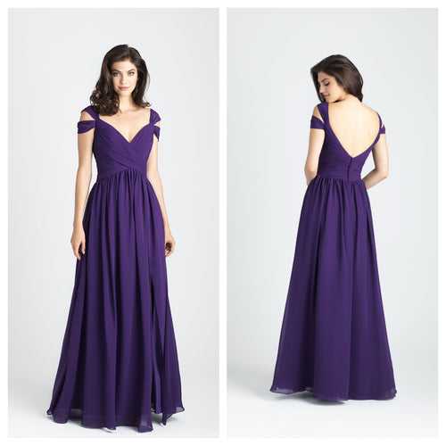 Purple Fairy Tale Multiple Layered Off Shoulder Gown