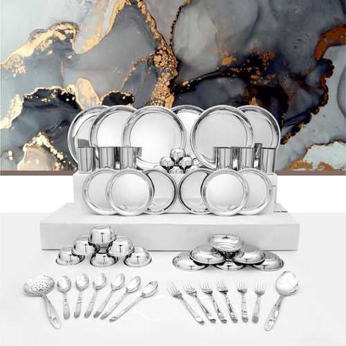 Stainless Steel 50 PCS Dinner set (6 People) Delight