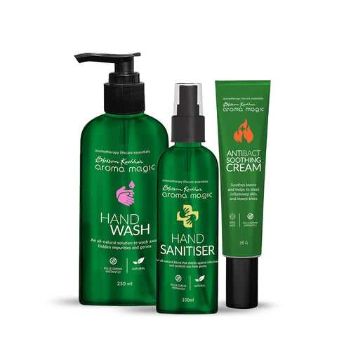 Hygiene Combo - Hand Wash | Sanitizer | Anti-Bacterial Soothing Cream