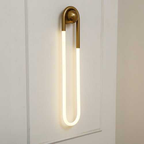 Seek Justice Long Brass LED Wall Light