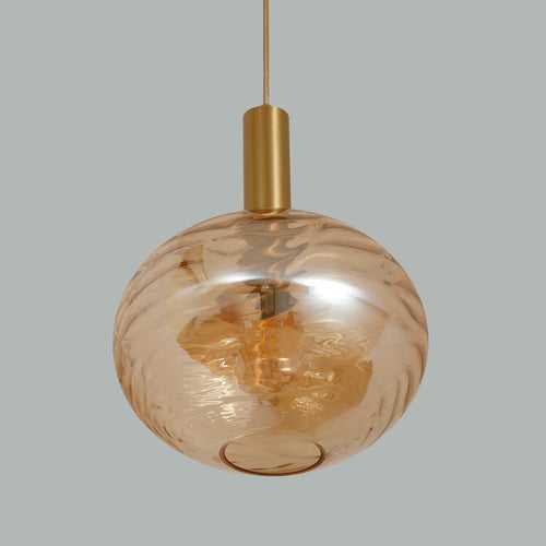 Beaming with Joy Amber Pendant Light