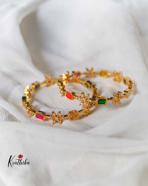 Navaratna bangles B65