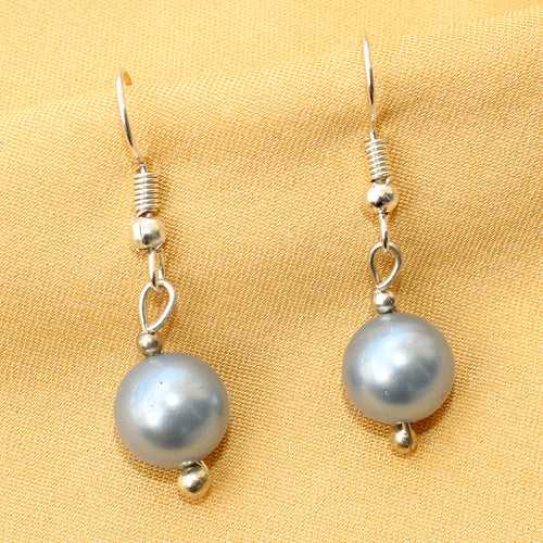 Imeora 10mm Light Blue Shell Pearl Earrings