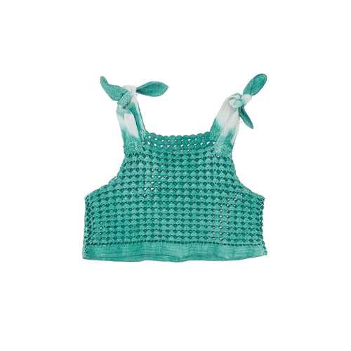 Devi Aqua Crochet Top