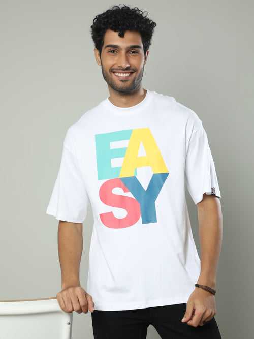 EASY Drop Shoulder Printed T-Shirt