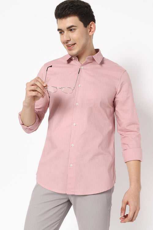 Baby Pink Solid Shirt