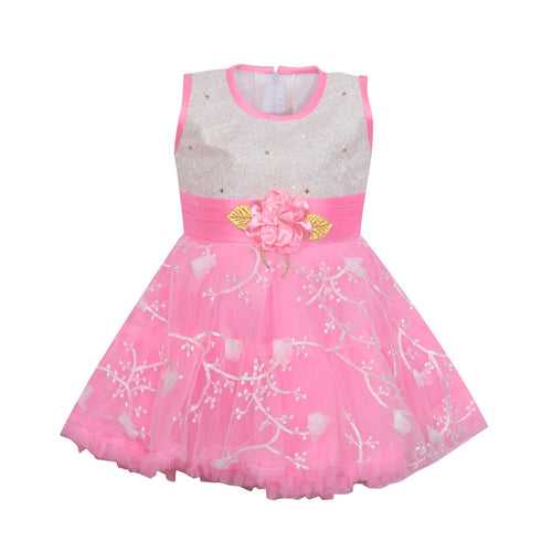 Baby Girls Party Wear Frock Dress fe2172bpnk