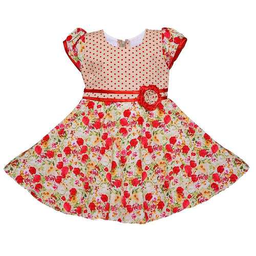 Baby Girls Cotton Frock Dress Ctn254rd