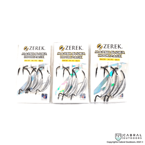 Zerek Marsh Slider Hook Pack | Size:1-5/0
