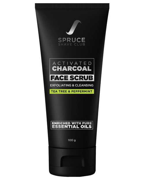 Charcoal Face Scrub | Tea Tree & Peppermint