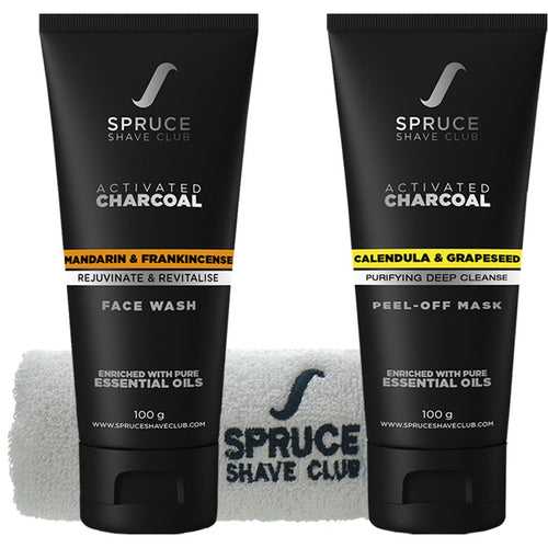 Charcoal Face Duo | Face Wash & Peel Off Mask | SSG Exclusive