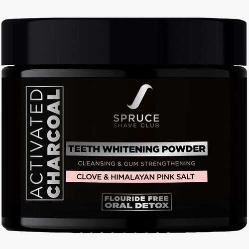 Charcoal Teeth Whitening Powder | Clove & Himalayan Pink Salt