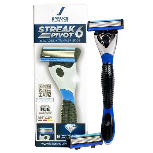 The Streak6 Pivot Shaving Razor