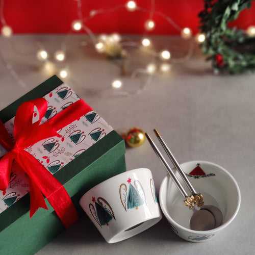 Xmas Gift Box - blessed tree dessert set