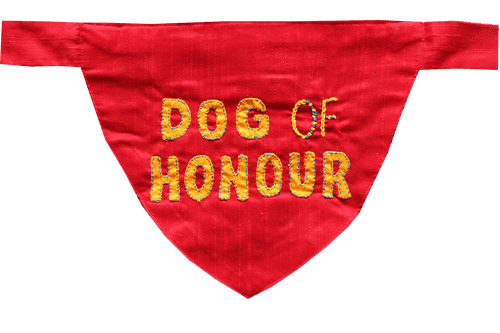 Dog Of Honour Wedding Dog Bandana (Silk)